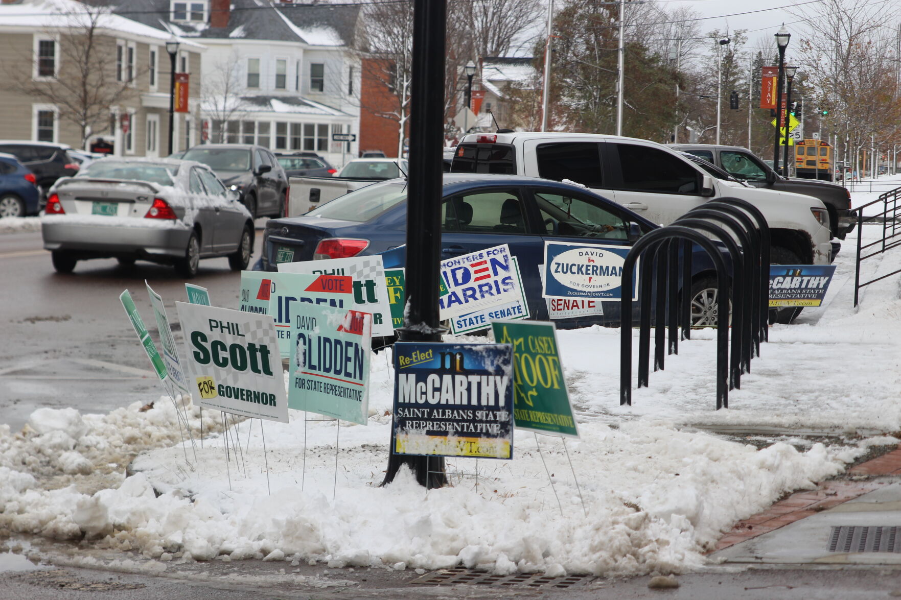 Election signs St. Albans City